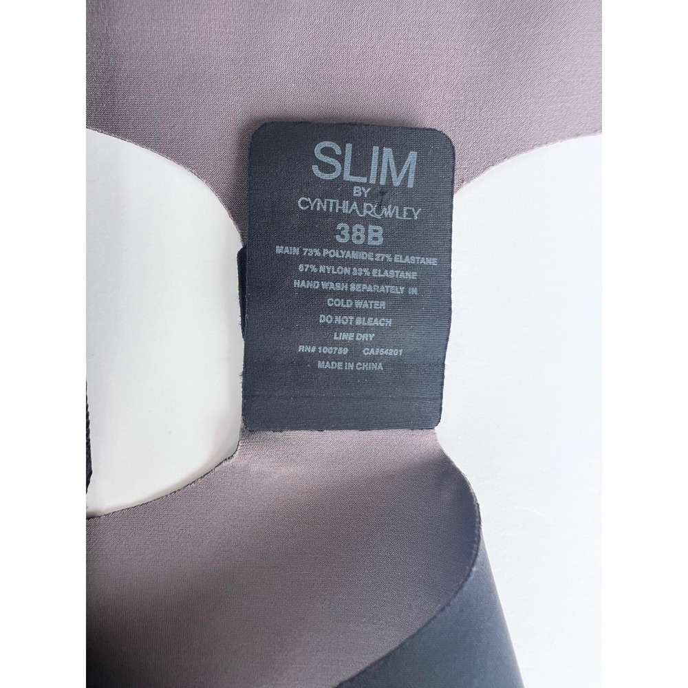 Cynthia Rowley Slim‎ Dress 38B Black Gray Colorblock Sleeveless Mini Shapewear - Picture 4 of 8